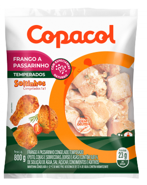 Frango à Passarinho Temperado Congelado IQF 800g