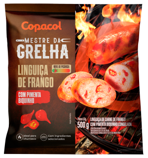 Linguiça de Frango Pimenta Biquinho Cong. 500g
