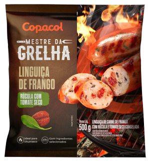 Linguiça de Frango Rúcula com Tomate Seco Congelado 500g