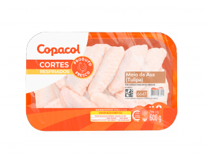 Meio da Asa Resfriado Bandeja 600g