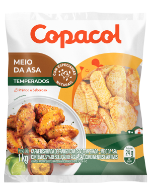 Meio da Asa Temperado Resfriado	1Kg