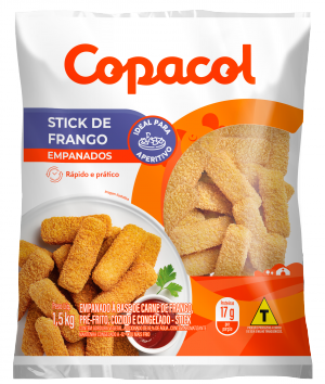 Stick de Frango Empanado Congelado 1,5 kg 