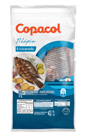 Tilápia Eviscerada Cong. até 550g