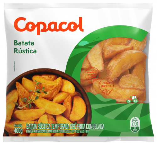 Batata Rústica Congelada Temperada 400g 
