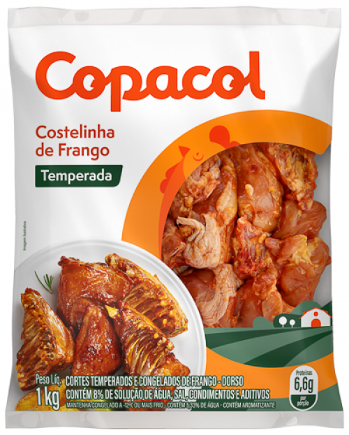 Costelinha de Frango Temperada Congelada 1Kg