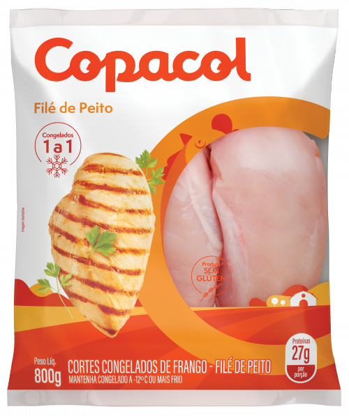 Filé de Peito Congelado IQF 800g