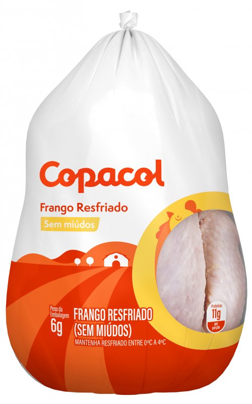 Frango Inteiro Sem Miúdos Resfriado 	