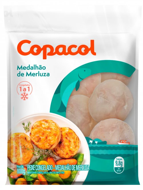 Medalhão de Merluza Cong. 800g     