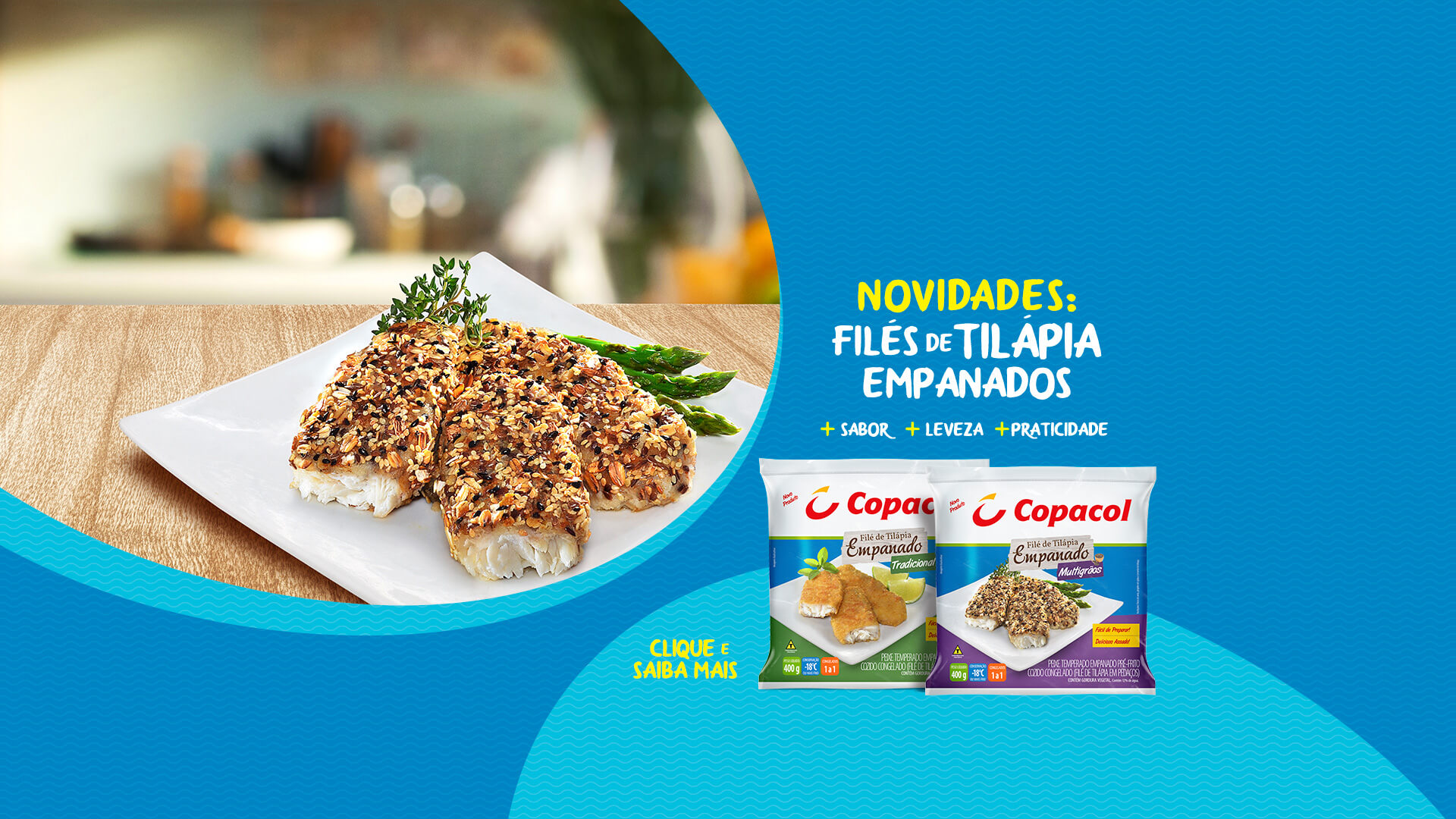 Banner -  Filés de tilápia empanados