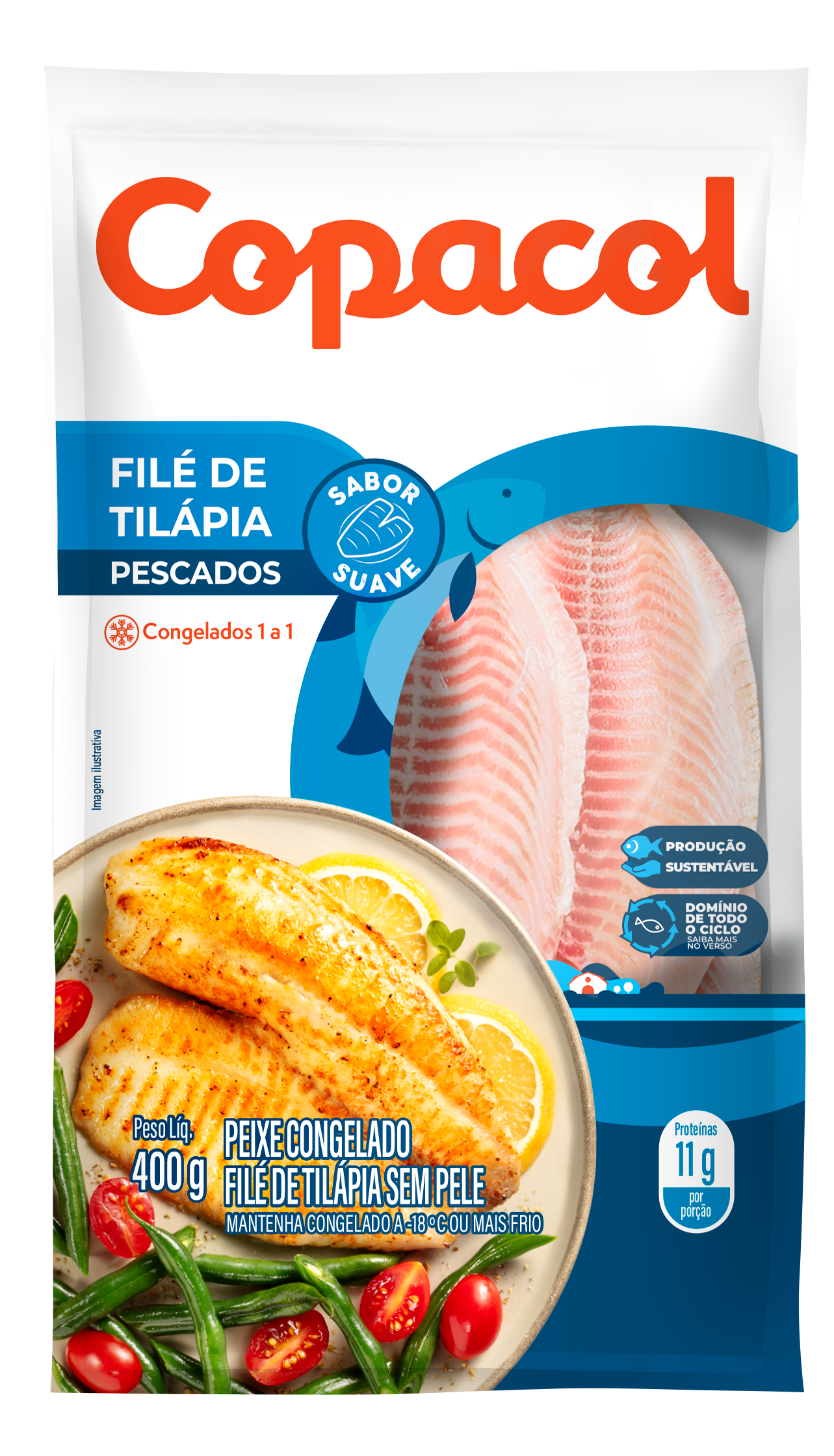 Filé de Tilápia Congelado 400g