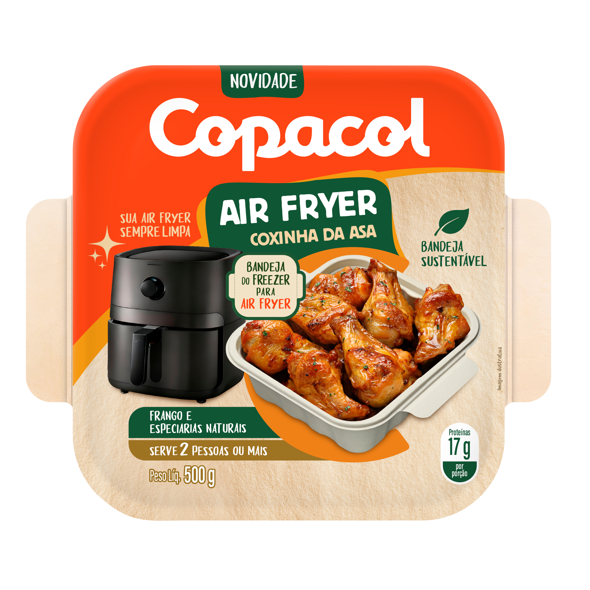 Coxinha da Asa Temp. Air Fryer 500g
