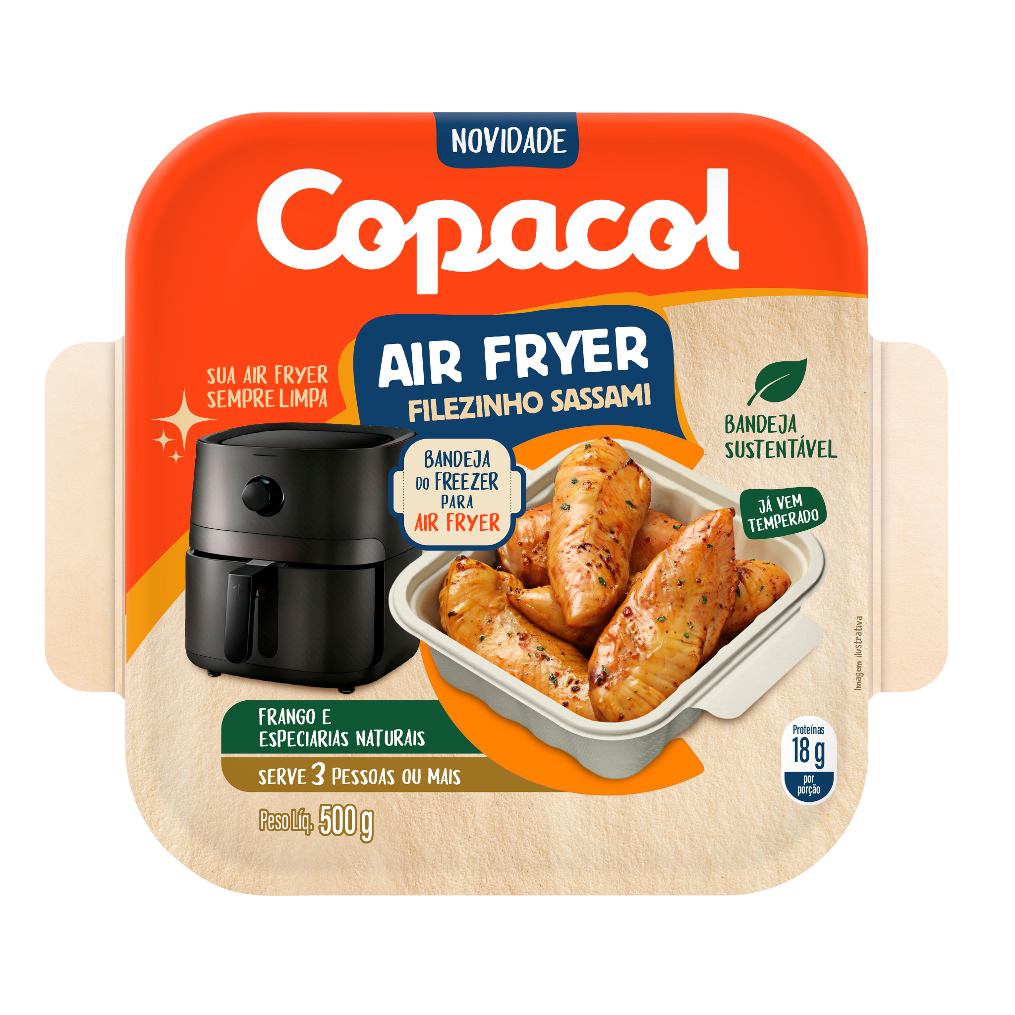 Filezinho Sassami Temp. Air Fryer 500g 