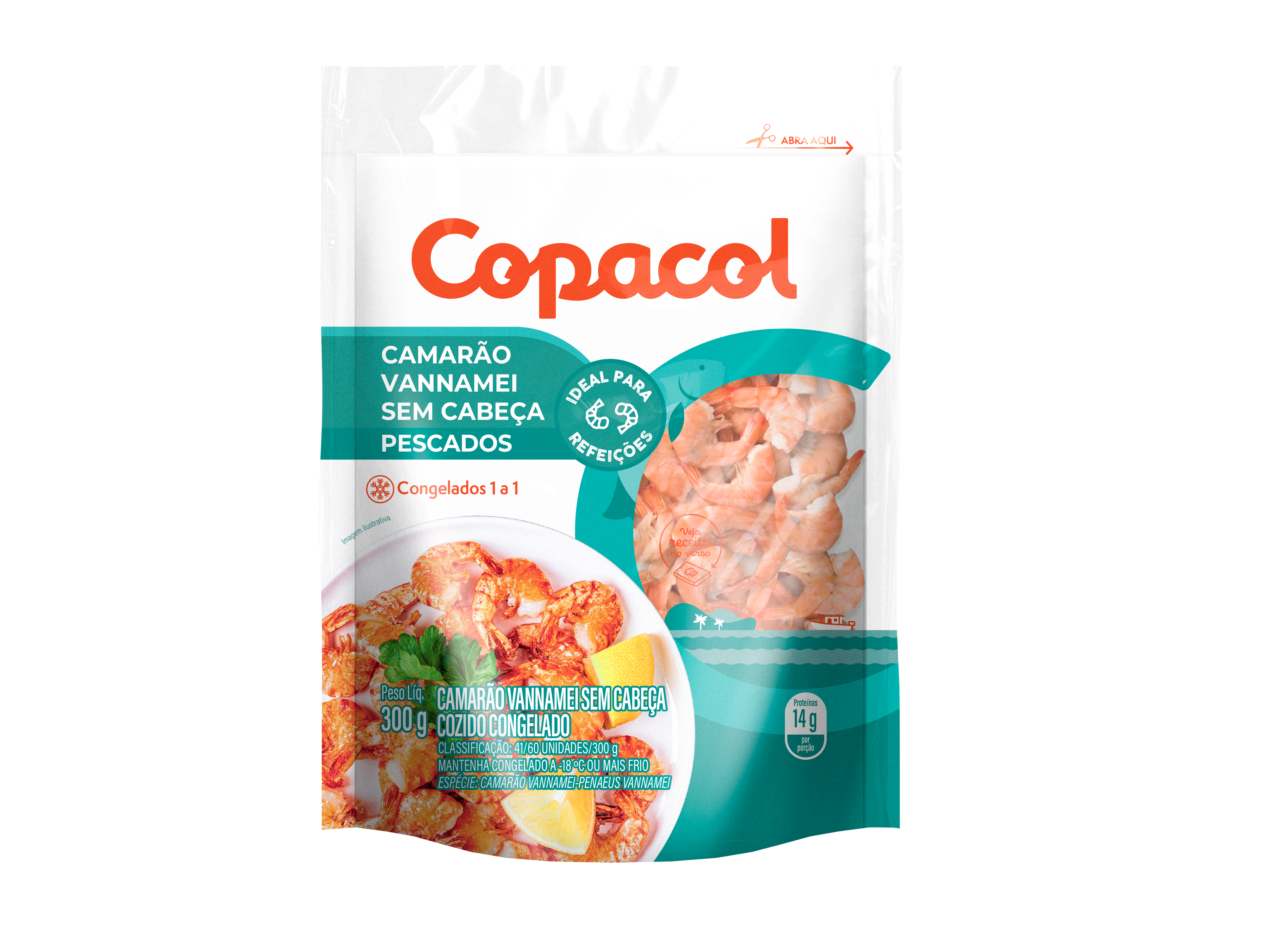 Camarão Vannamei sem Cabeça 300 g