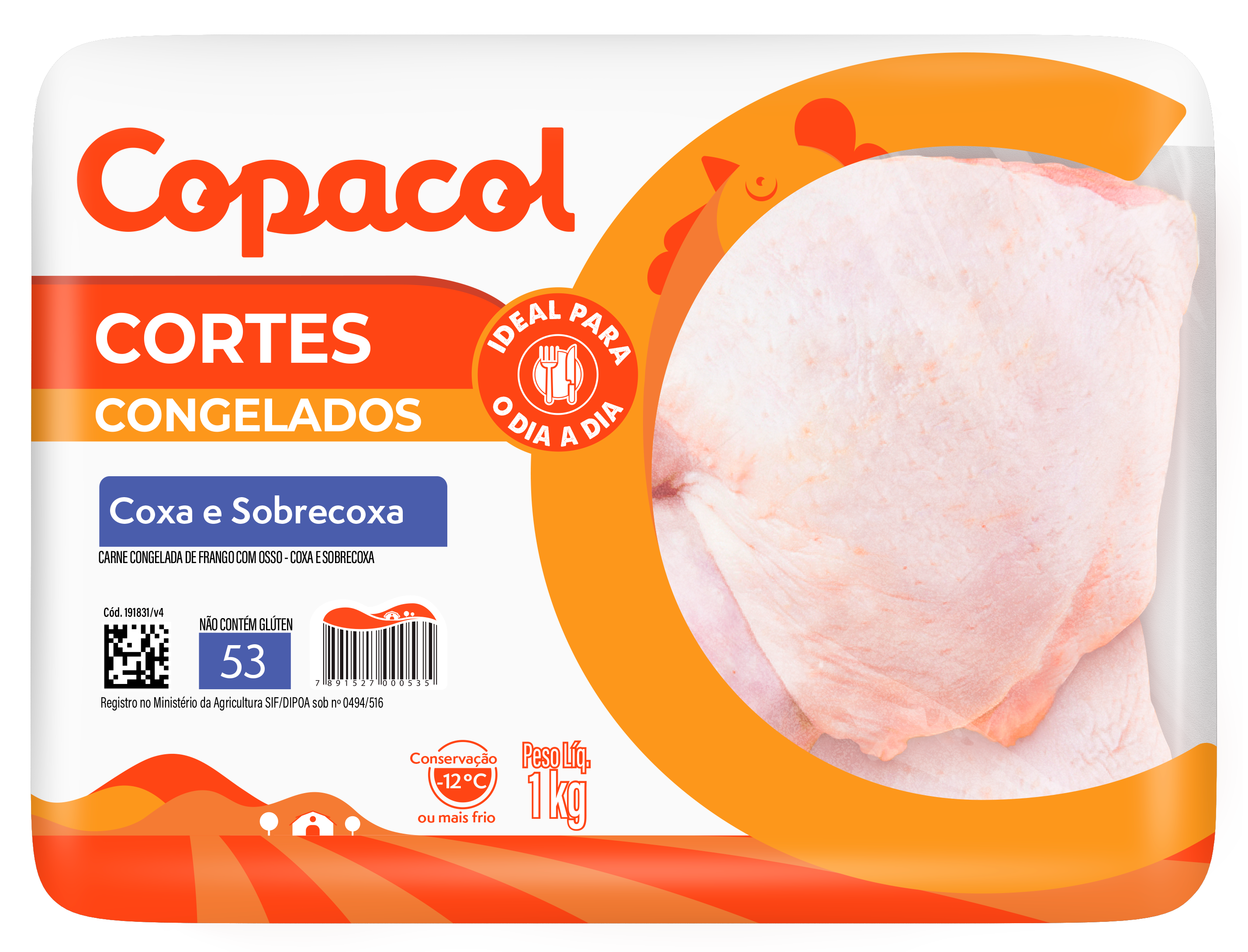 Coxa/Sobrecoxa Congelada 1Kg