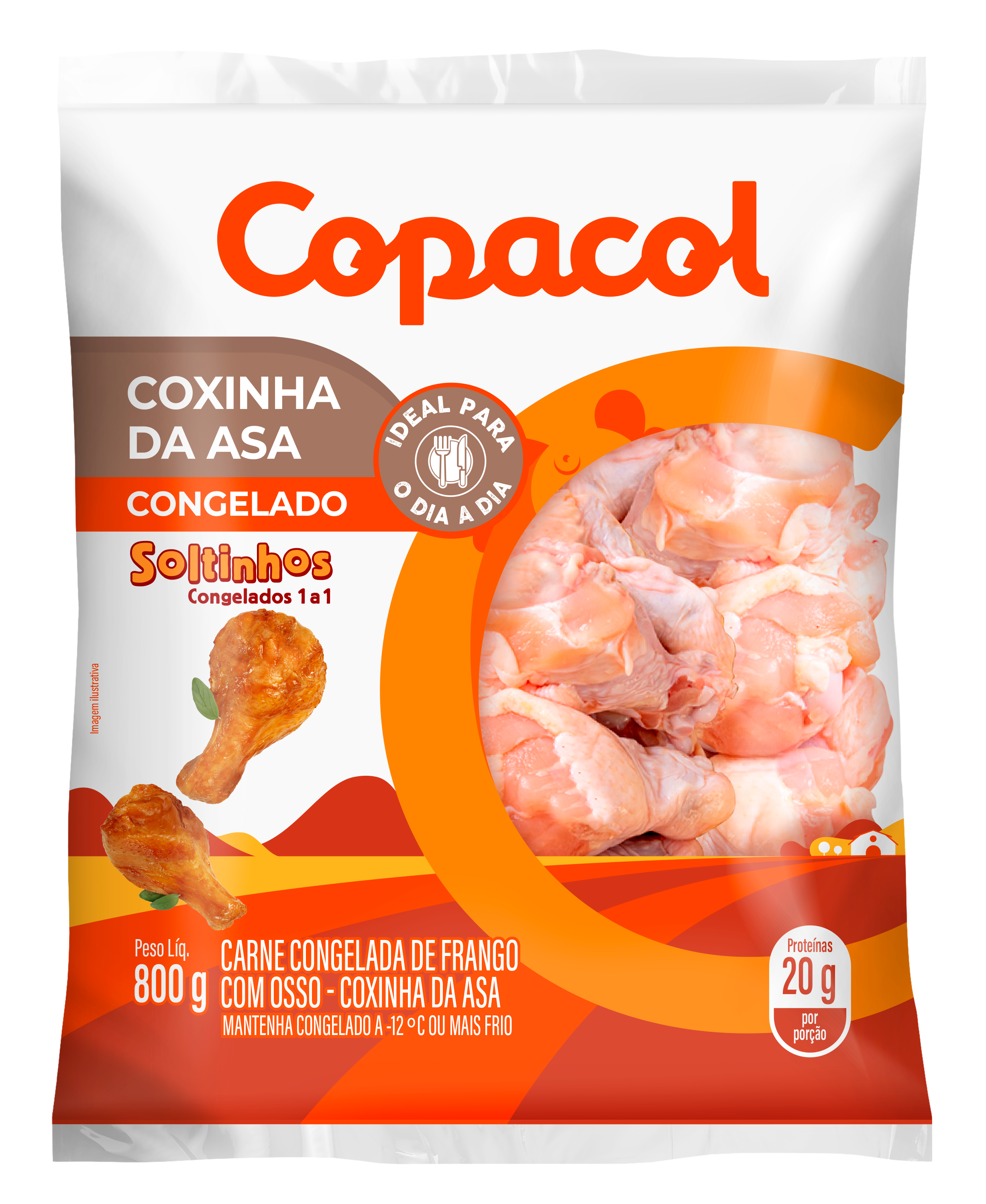 Coxinha da Asa Congelada IQF 800g