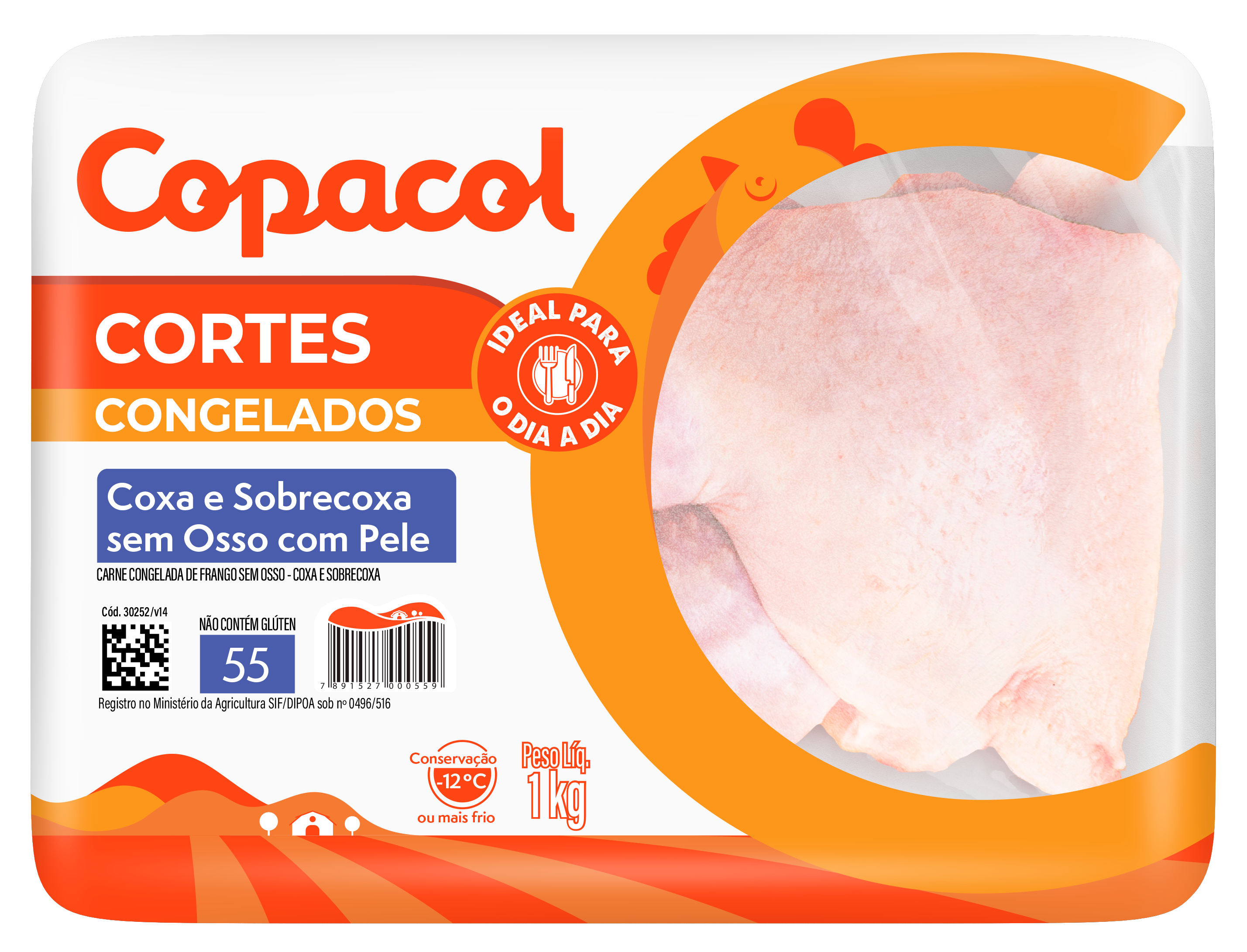Coxa/Sobrecoxa Sem Osso Congelada