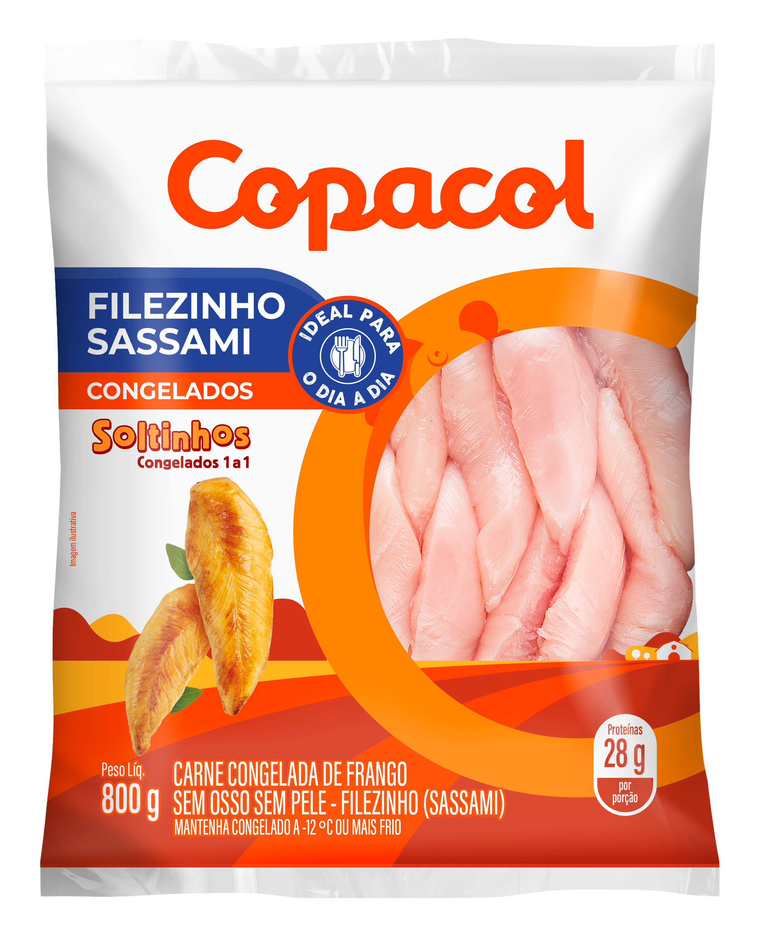 Filezinho Sassami Congelado IQF 800g