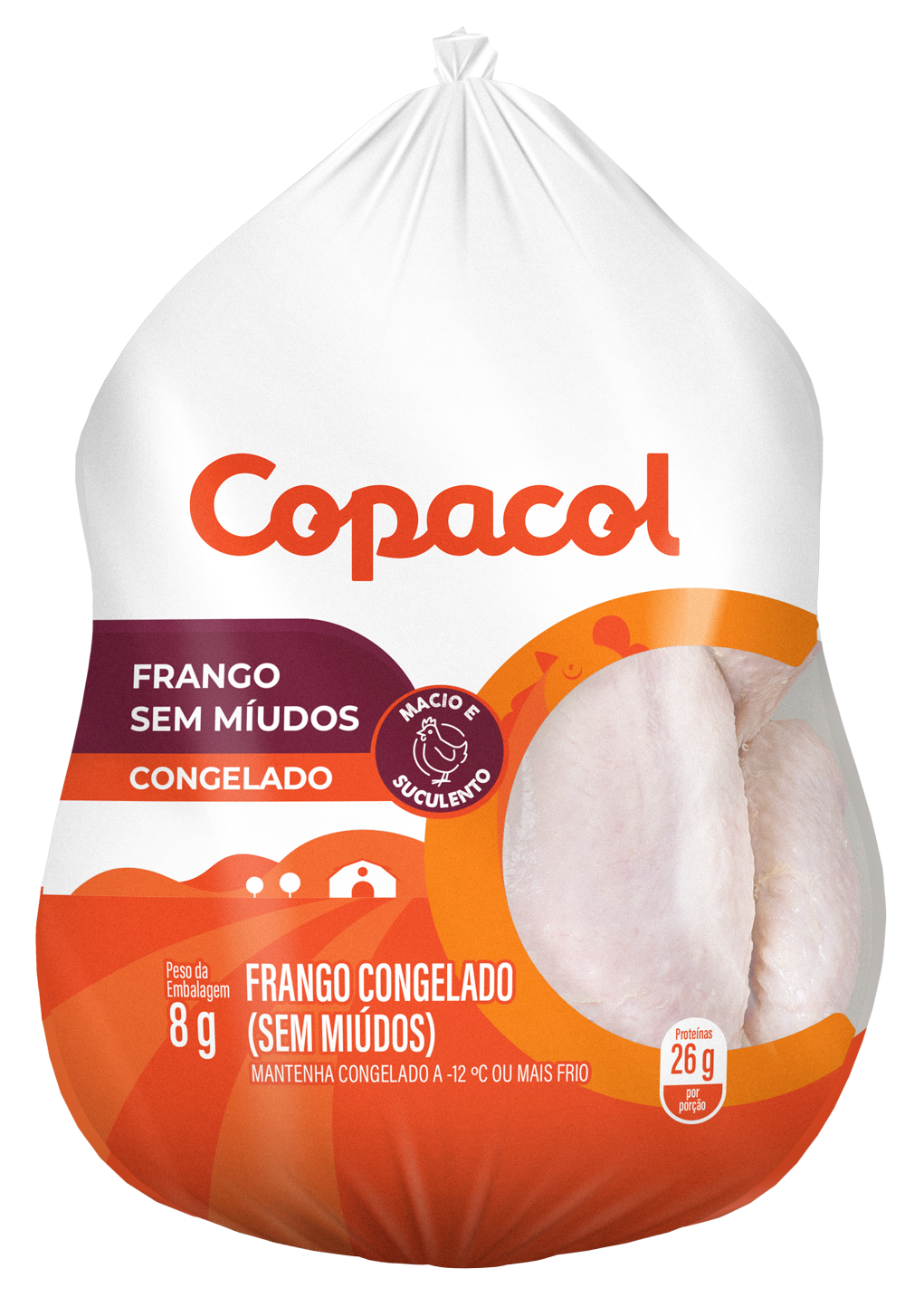 Frango Inteiro Sem Miúdos Congelado