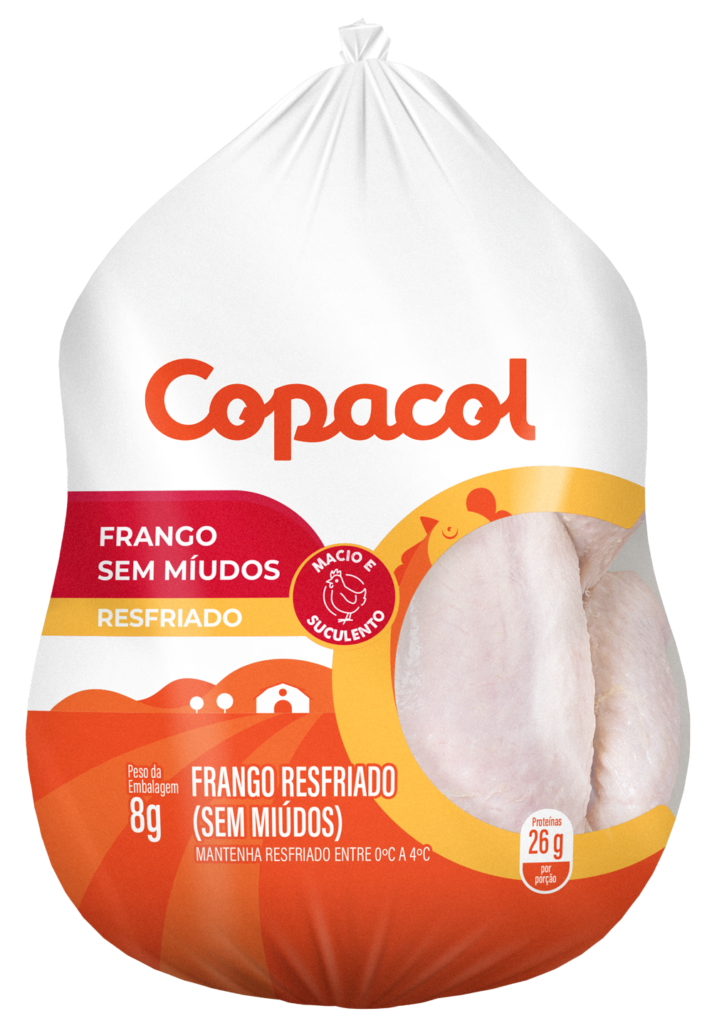 Frango Inteiro Sem Miúdos Resfriado
