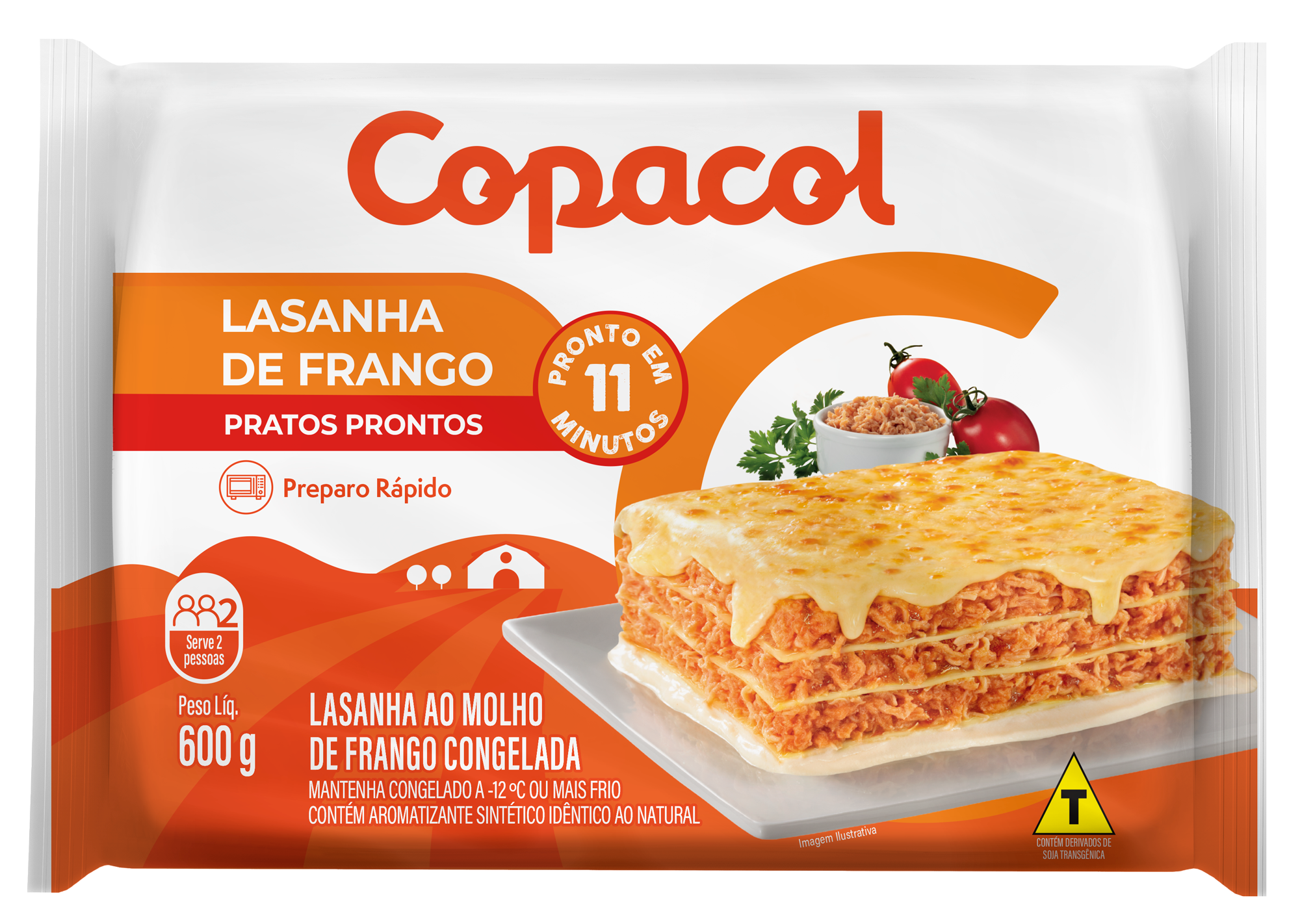 Lasanha de Frango Congelada 600 g