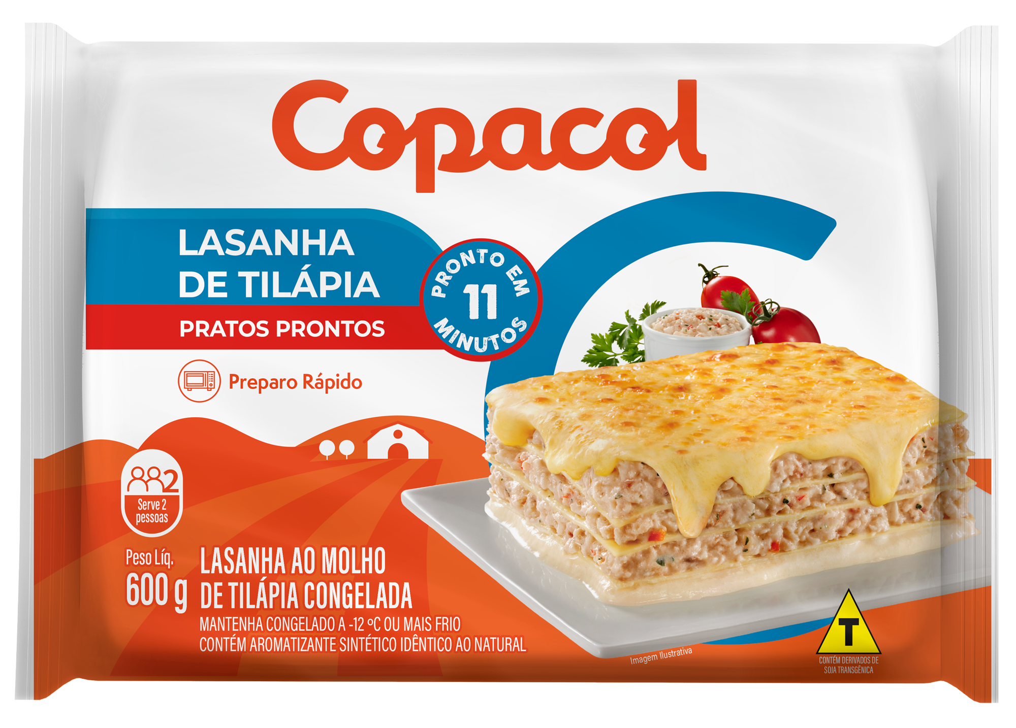 Lasanha de Tilápia Congelada 600 g