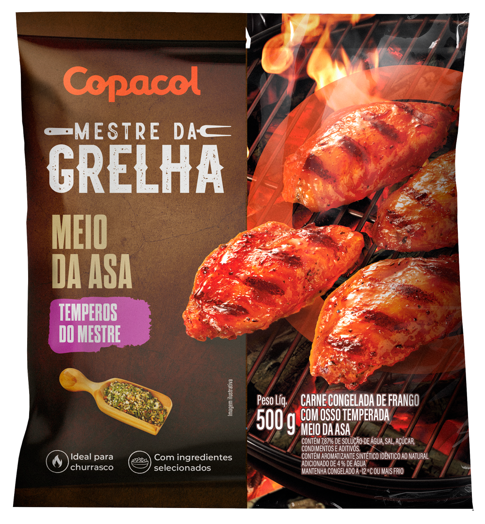 Meio da Asa Temperos do Mestre Congelado 500 g