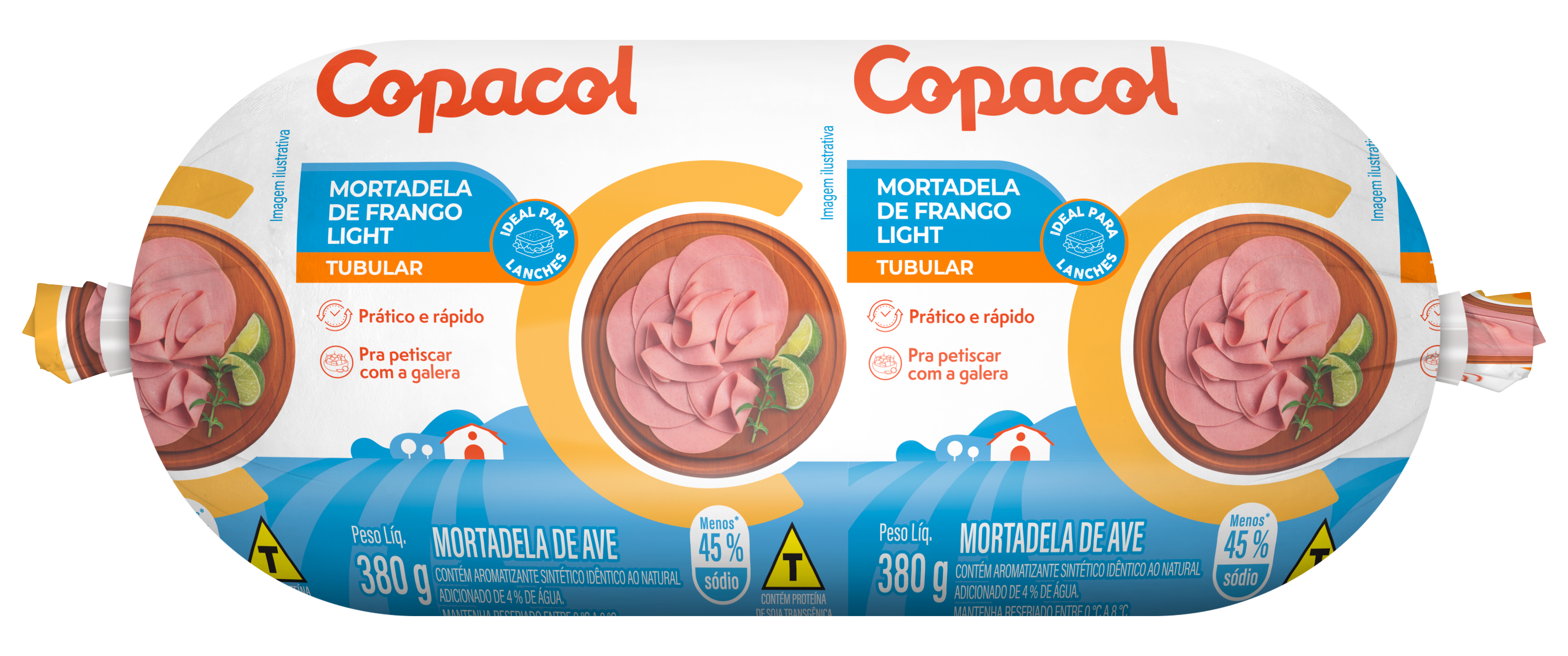 Mortadela de Frango Light Resfriada 380g