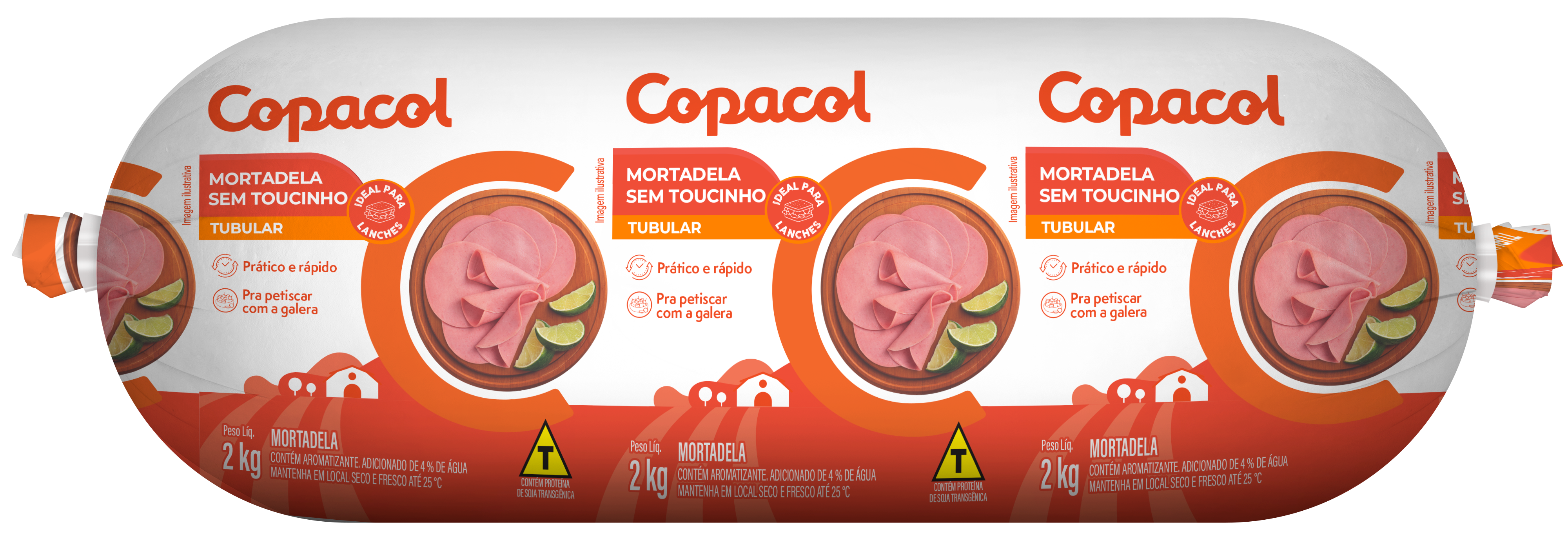 Mortadela sem Toucinho 2 Kg