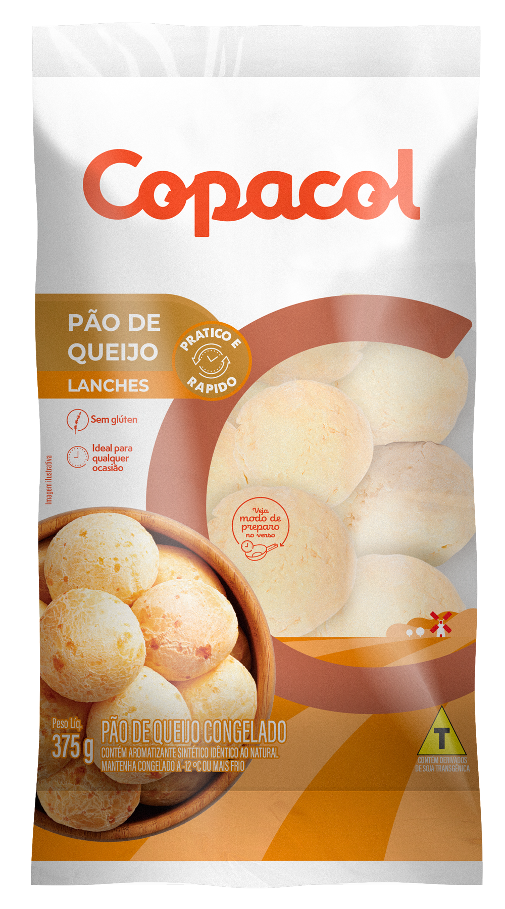 Pão de Queijo Tradicional Congelado 900 g