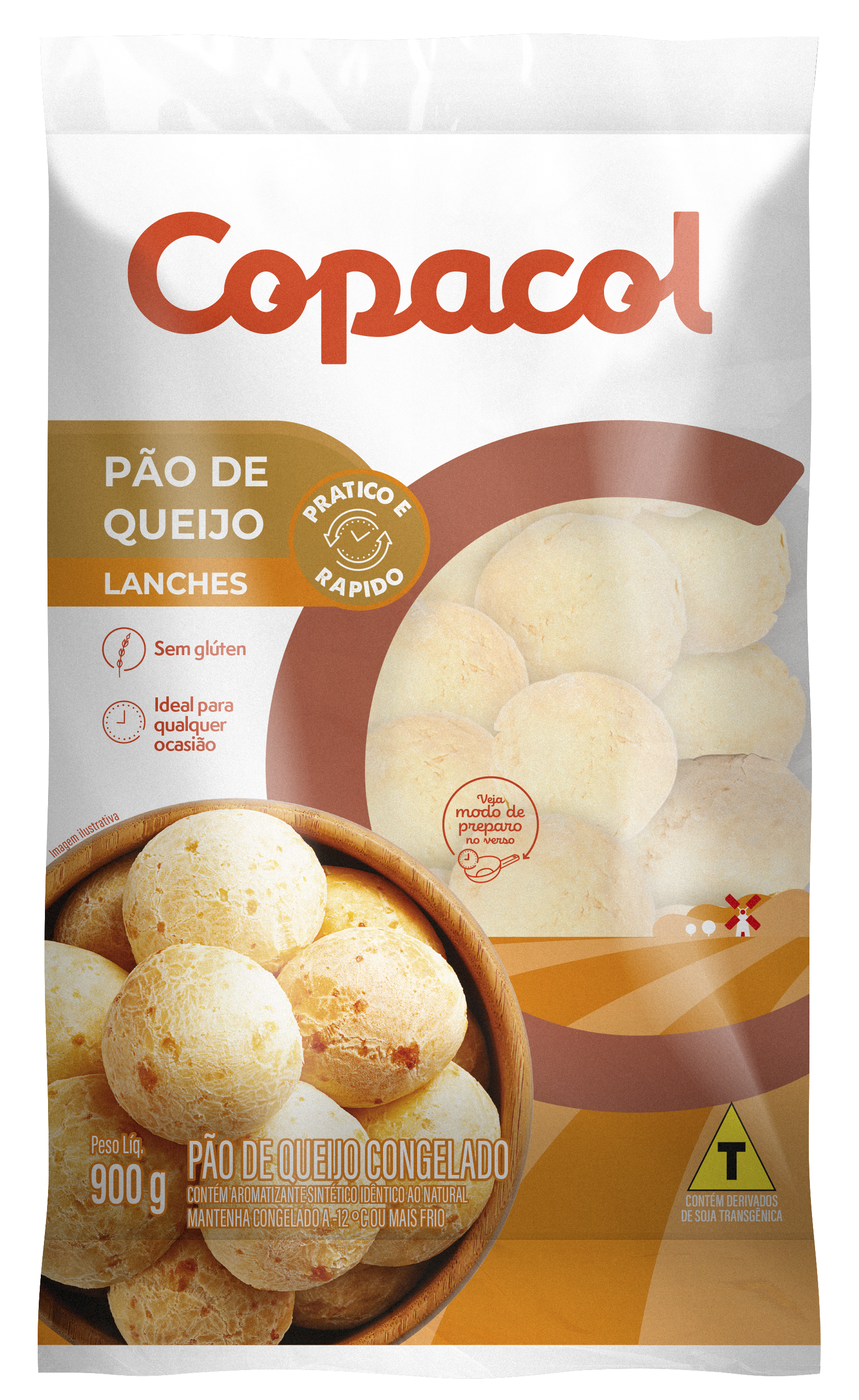 Pão de Queijo Tradicional Congelado 900 g