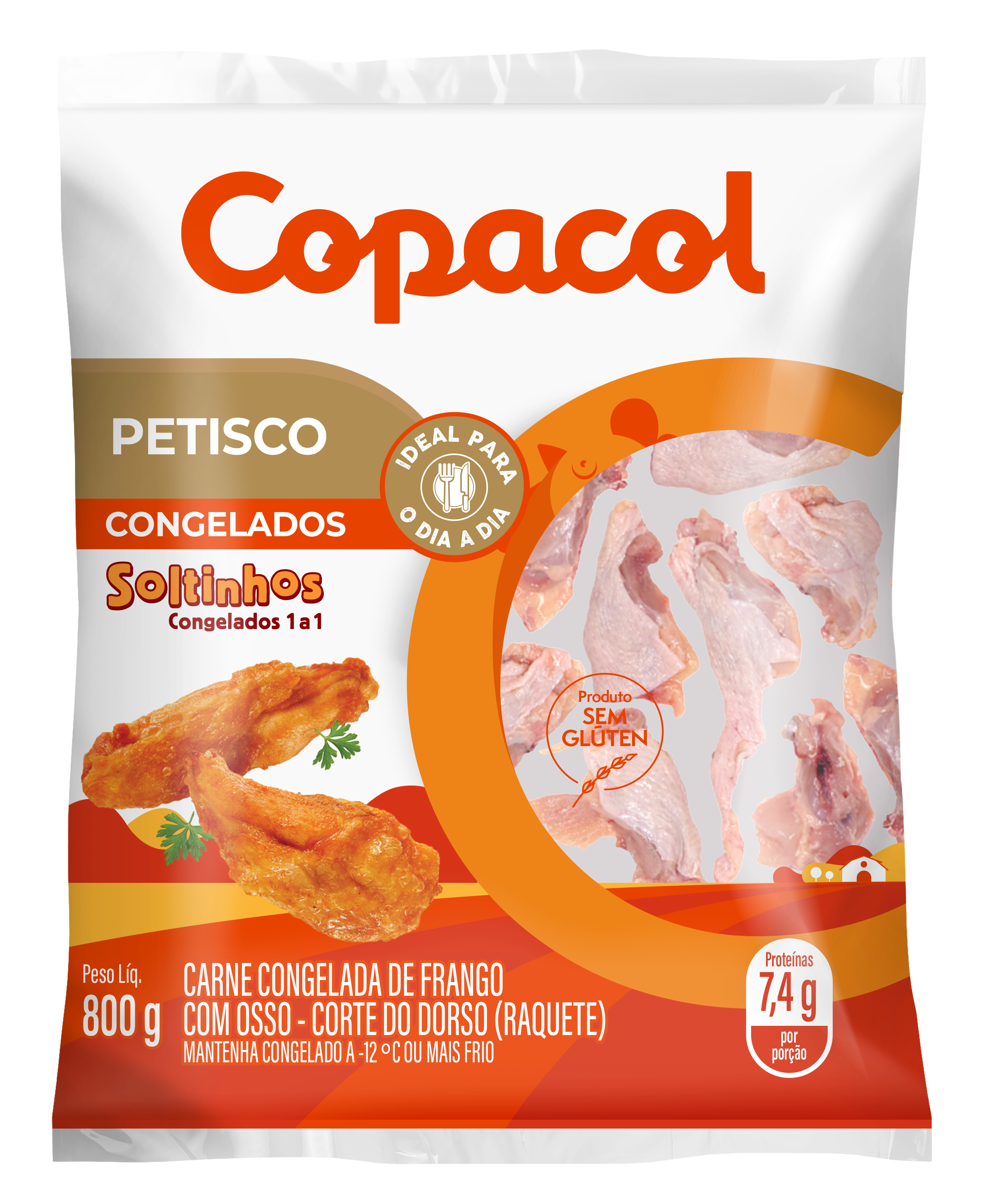 Petisco de Frango Congelado IQF 800g