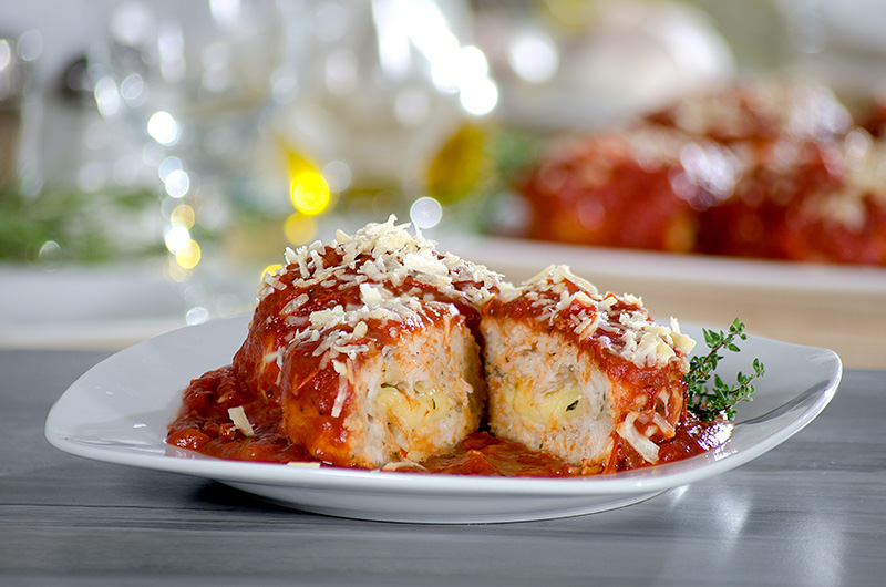 Receita de Polpettone de Frango ao Molho