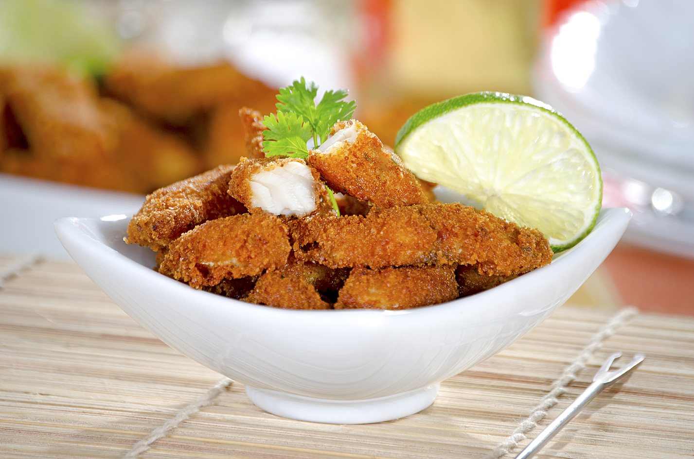 Iscas de Tilápia Crocante