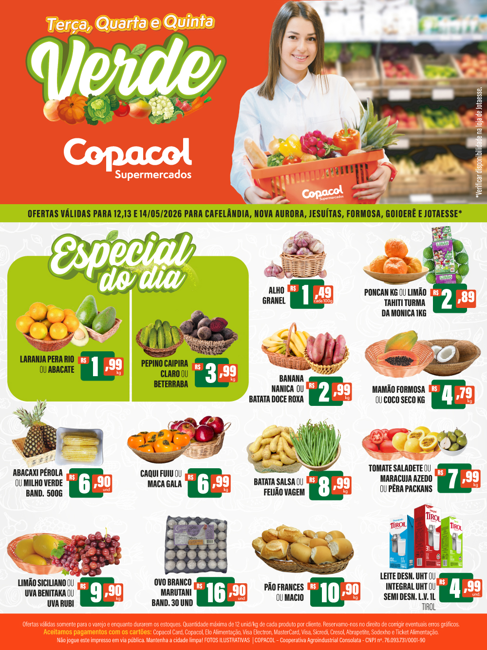 Terça, Quarta e Quinta Verde