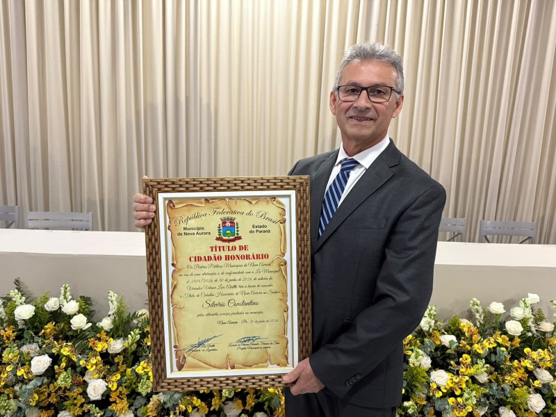 Silvério Constantino recebe Título de Cidadão Honorário de Nova Aurora