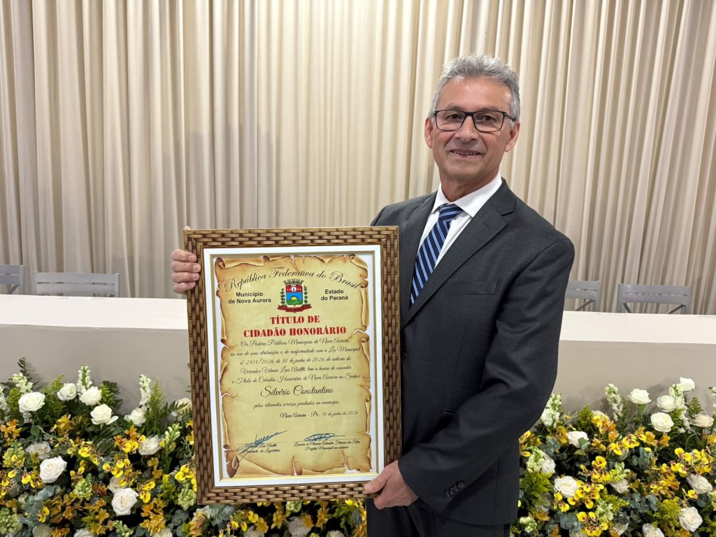 Silvério Constantino recebe Título de Cidadão Honorário de Nova Aurora